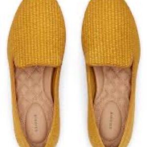 EUC Birdies Starling Raffia Flat Maize Size 9.5